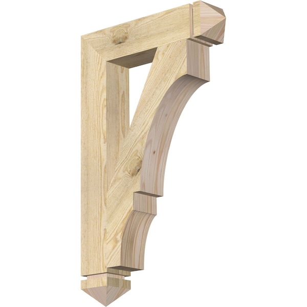 Ekena Millwork Balboa Arts & Crafts Rough Sawn Bracket, Douglas Fir, 4"W x 20"D x 32"H BKT04X20X32BOA03RDF - main